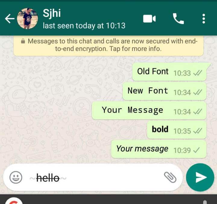 How to send WhatsApp Messages in a Different font How to send WhatsApp Messages in a Different font