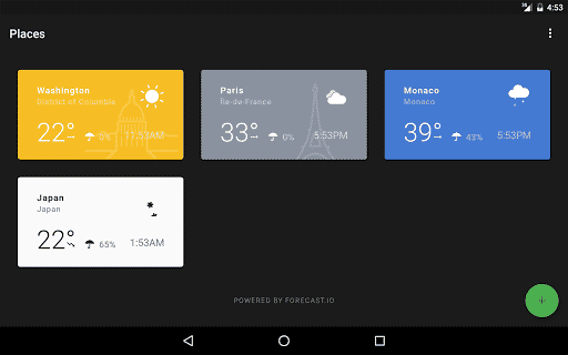 Weather Timeline