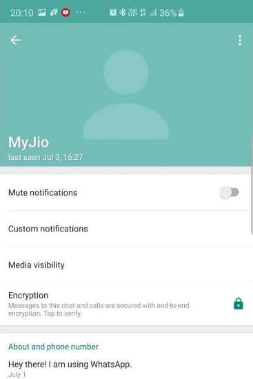 Check Contact Details