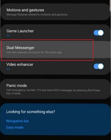 Dual App Settings