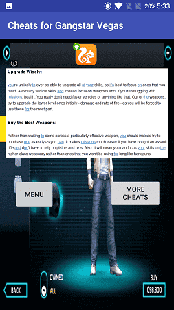 Gangstar Vegas Cheat Codes APK