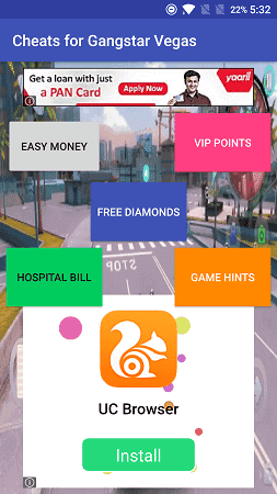 Gangstar Vegas Cheats MOD APK