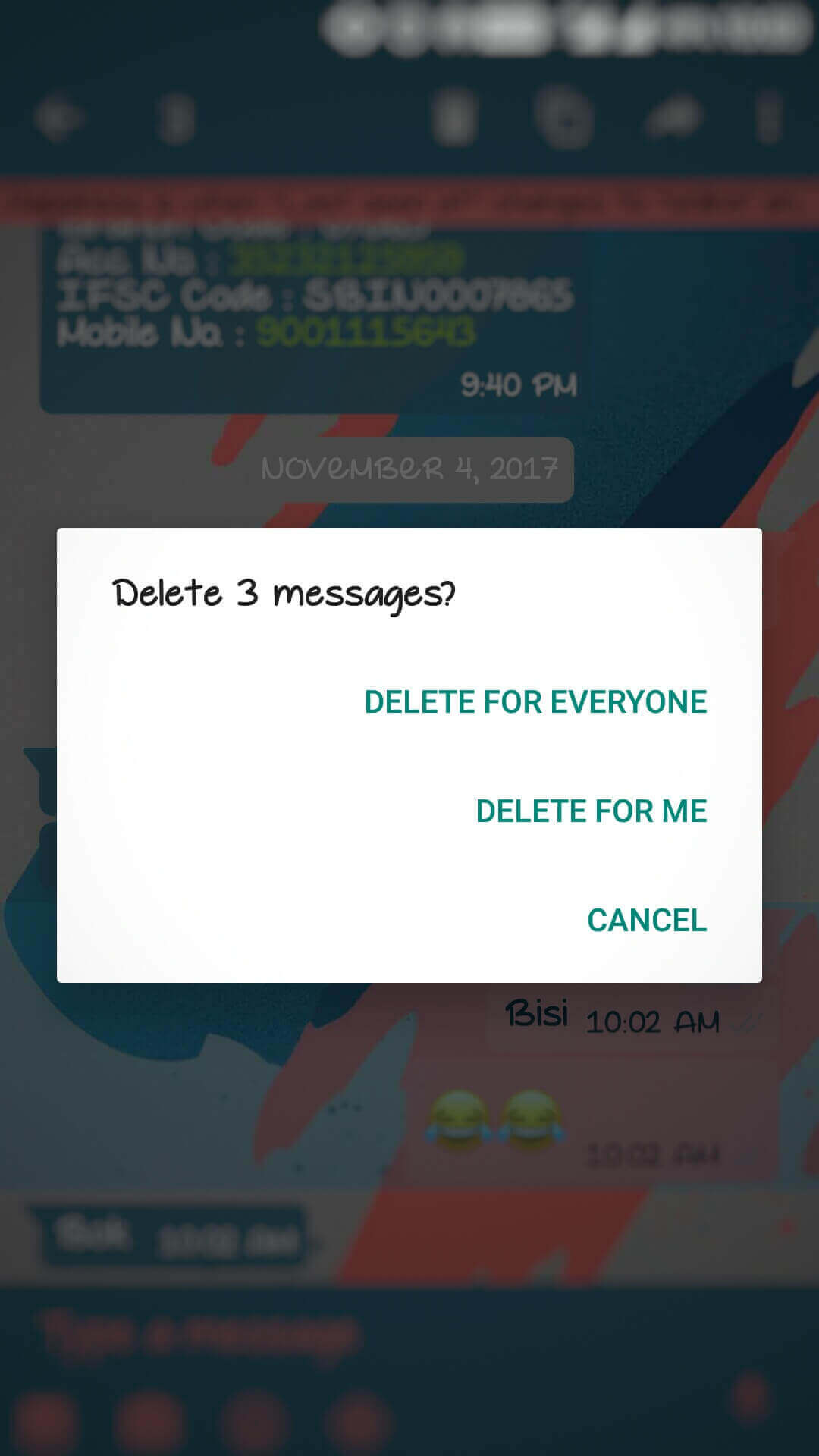 How to Revoke Multiple WhatsApp Messages at Once