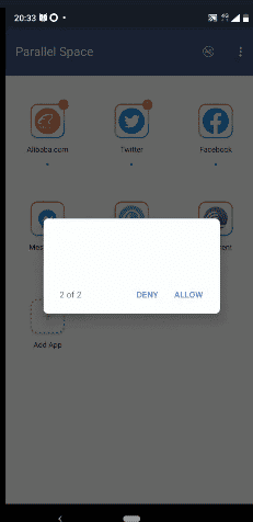 WhatsApp Parallel Space Allow