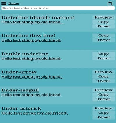 WhatsApp Underline Text