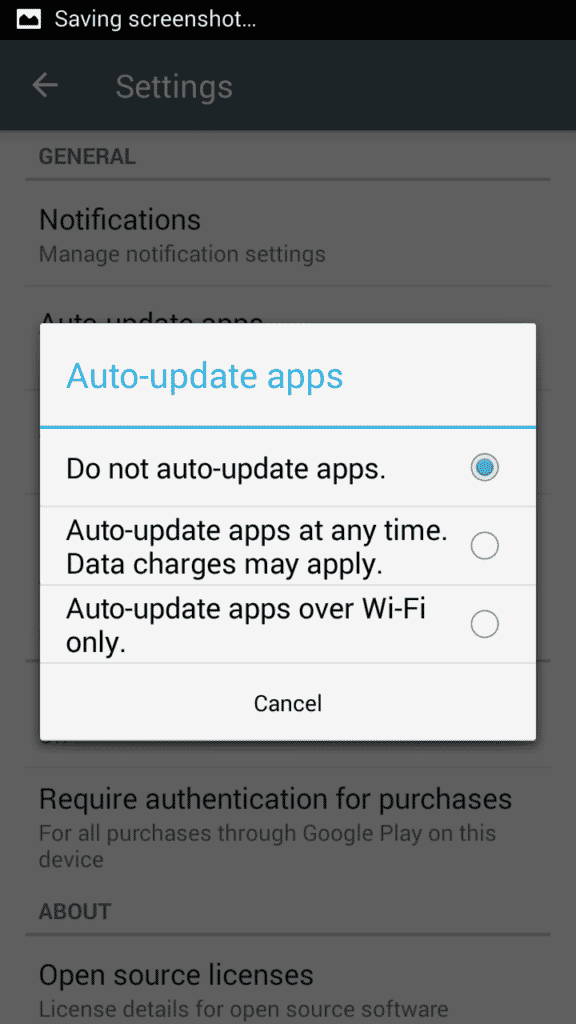 Stop Google Play from Automatically Update Apps Over WiFi