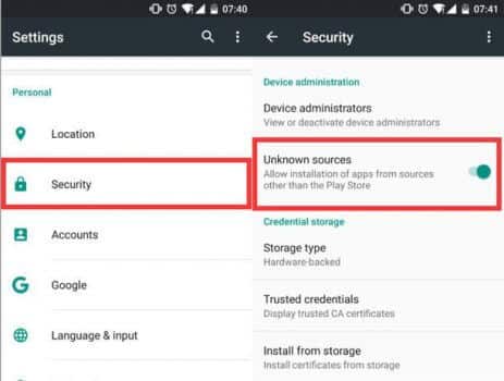 YCWhatsApp Install Apps From Unknown Sources