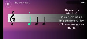 Simply Piano learn music notes