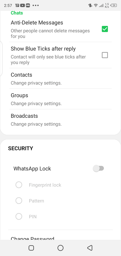 whatsapp delta apk screenshot