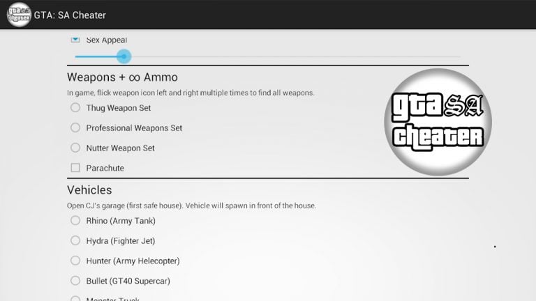 JCheater San Andreas Edition JCheater San Andreas Edition