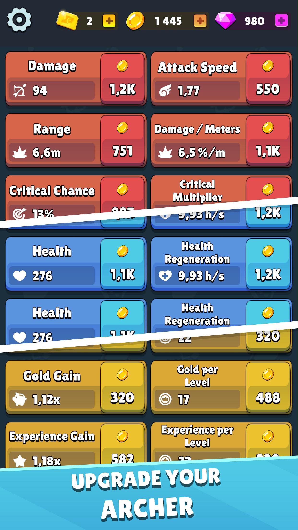 Idle Archer Tower Defense RPG 2
