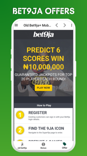 Old Bet9ja Mobile Apk