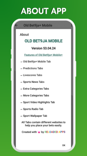 Old Bet9ja Mobile Apk