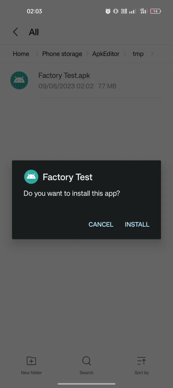 Factory Test 1