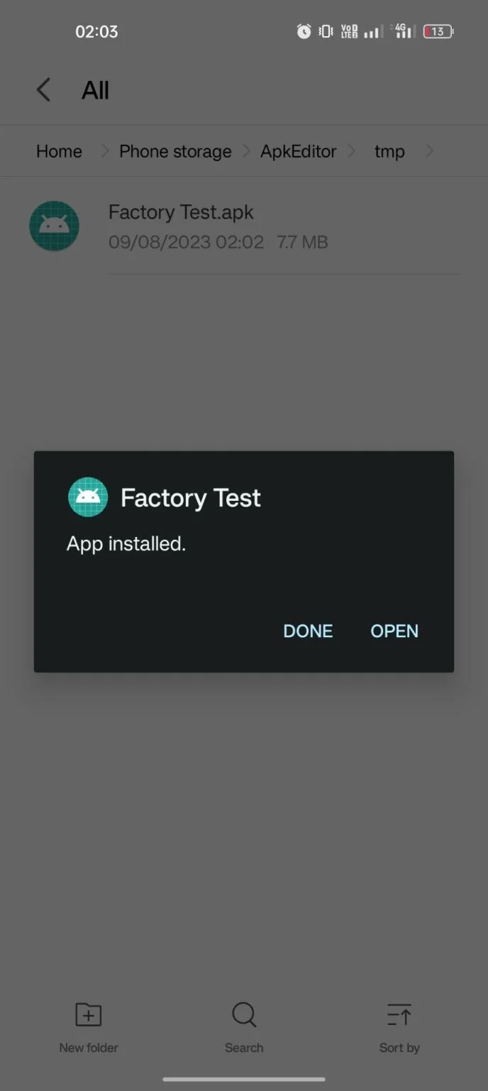 Factory Test 3