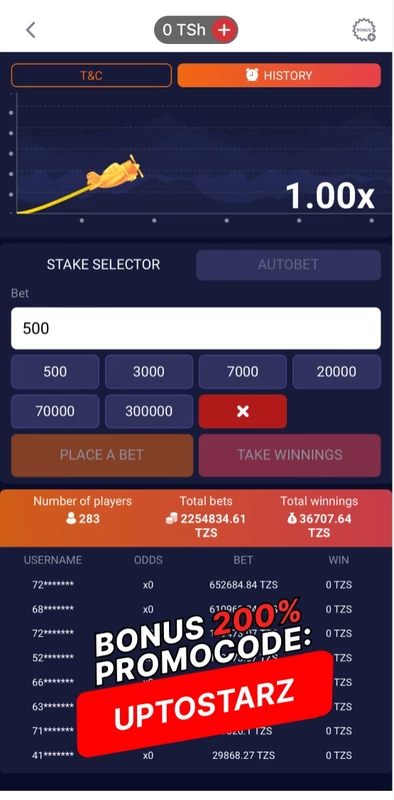 Interfejs aplikacji 888starz na smartfonie